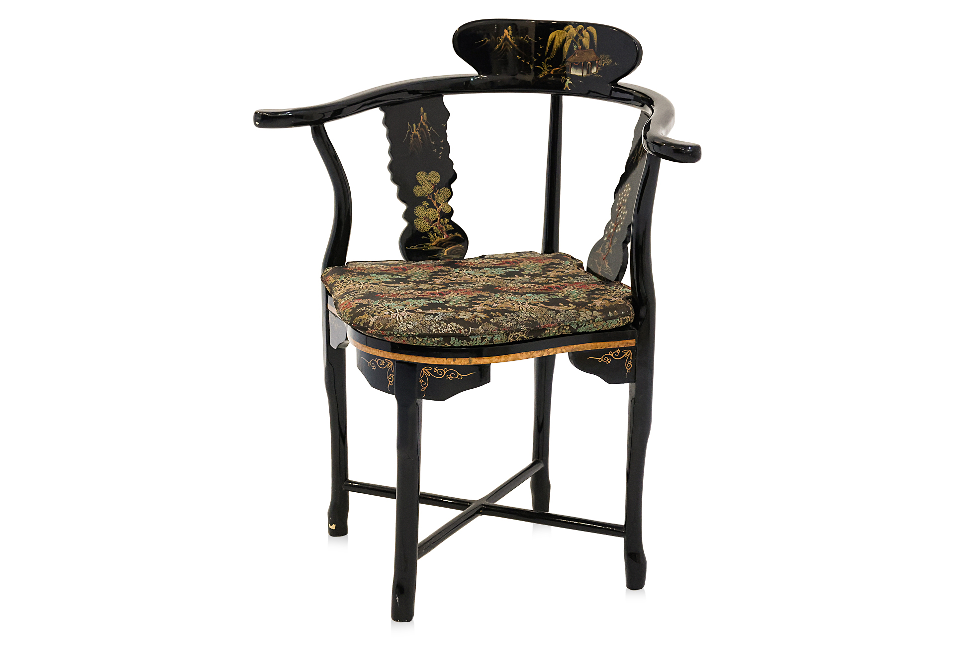 A MODERN CHINOISERIE CARLTON HOUSE DESK AND CHAIR - Image 6 of 8