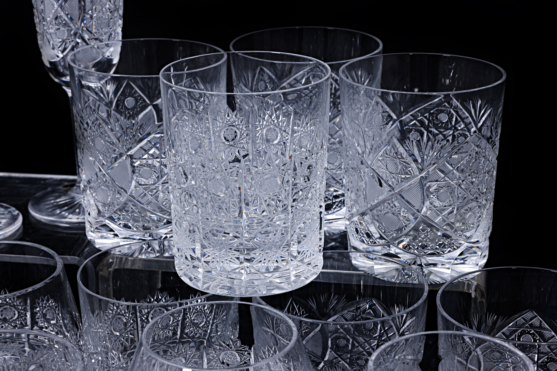 FOUR SETS OF BOHEMIA CRYSTAL GLASSES - Image 2 of 6