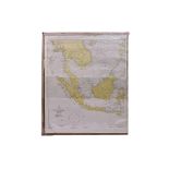 A LARGE INDONESIAN MAP OF SOUTH-EAST ASIA