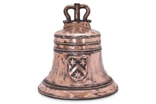 A LARGE COPPER SHIP'S BELL