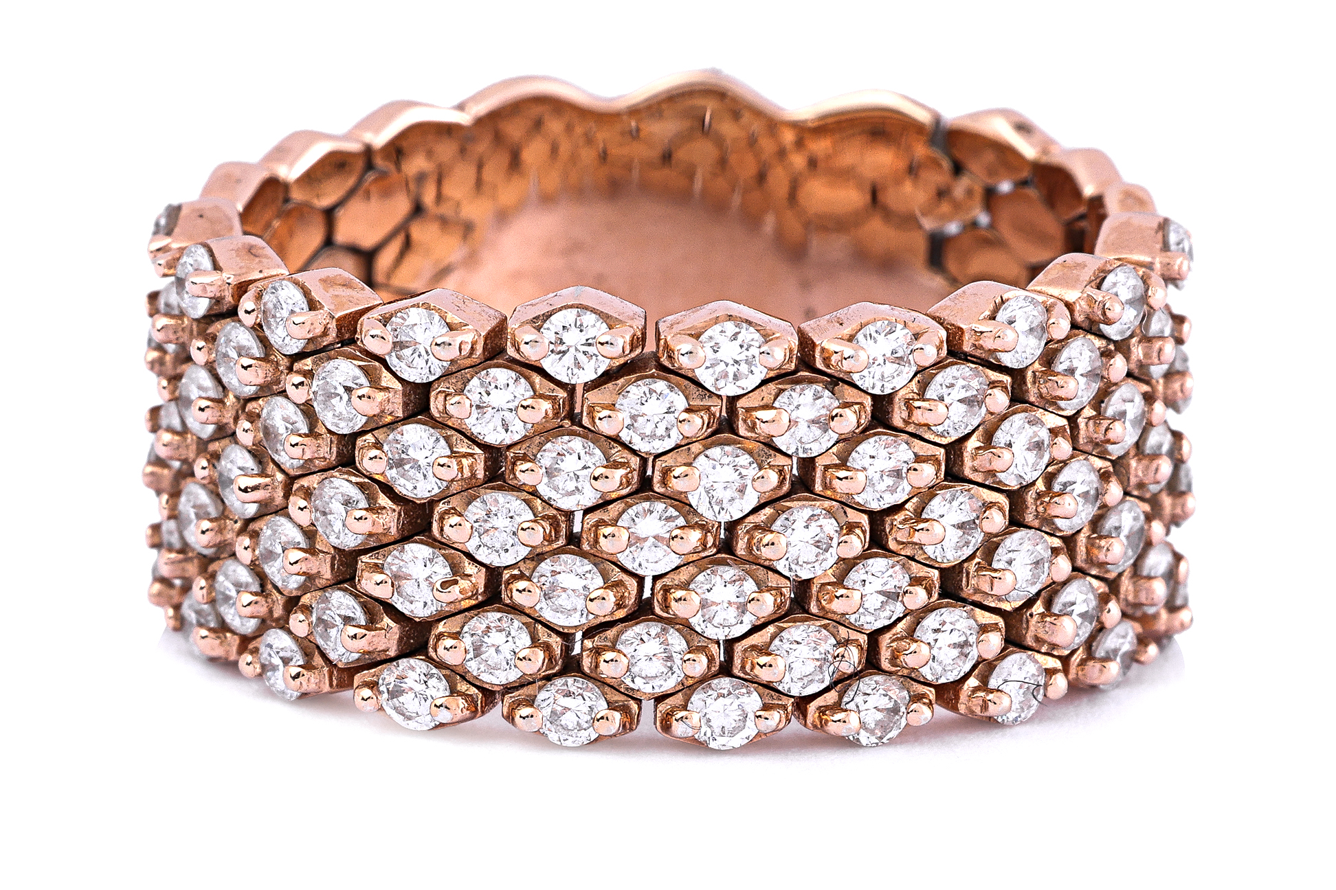 AN ARTICULATED DIAMOND BAND - Image 2 of 3