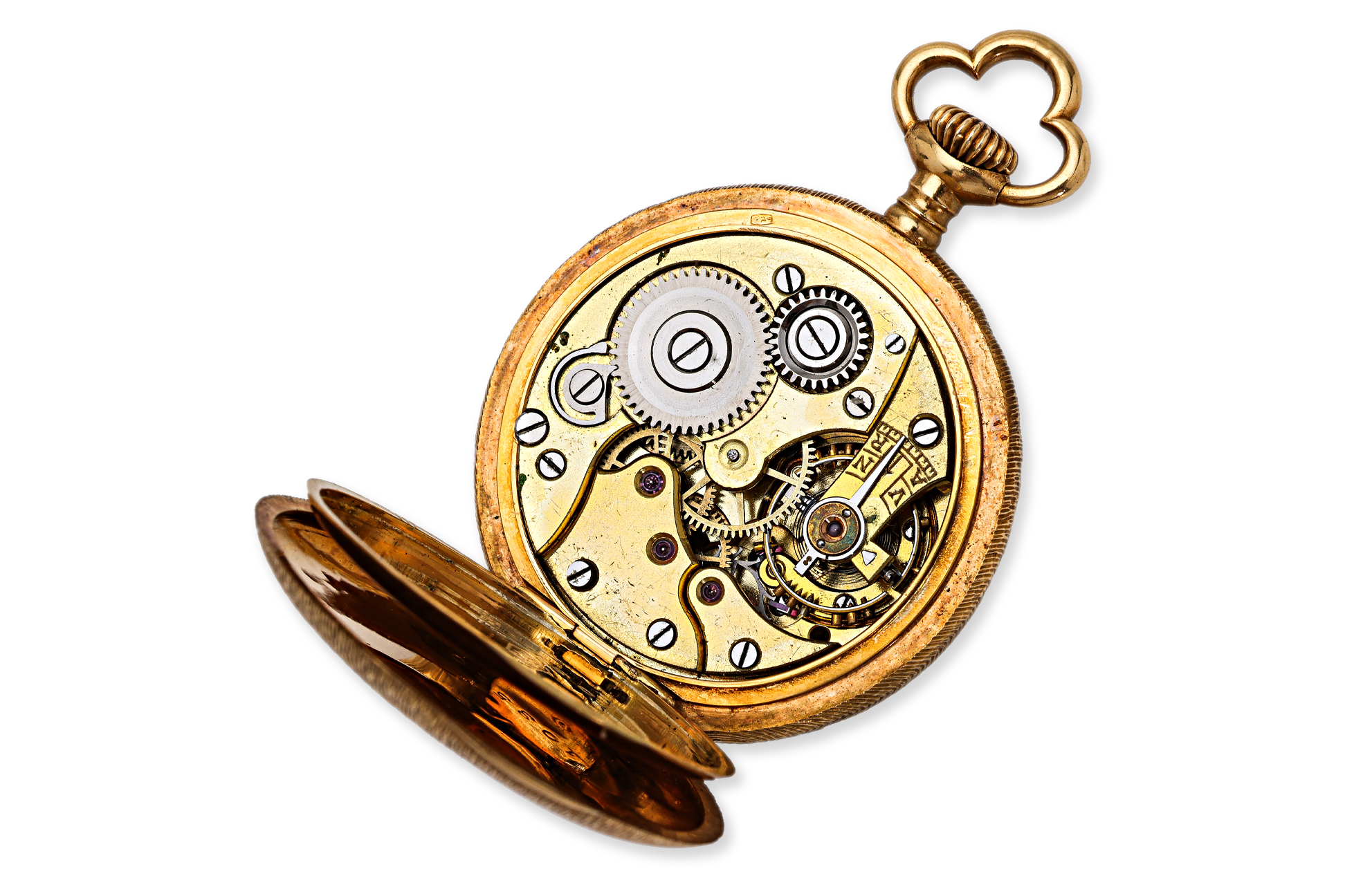 A SWISS LADIES 18K GOLD POCKET WATCH - Image 3 of 3