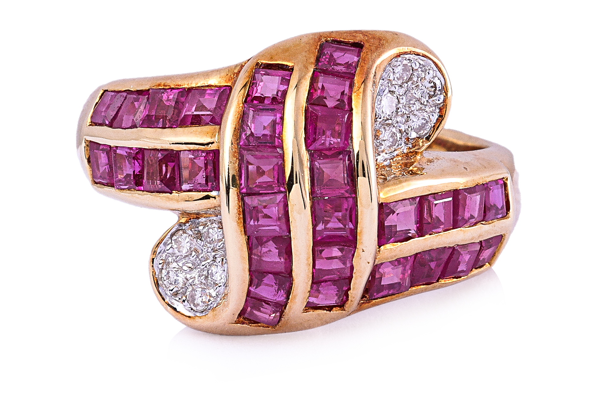 A RUBY AND DIAMOND RING - Image 3 of 4