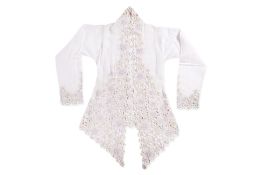 A WHITE FLORAL KEBAYA