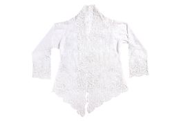 A WHITE FLORAL KEBAYA