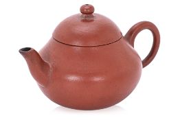 A SMALL YIXING TEAPOT WITH JIAQING MARK