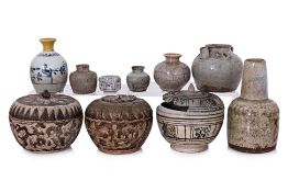 A GROUP OF TEN SOUTHEAST ASIAN CERAMICS