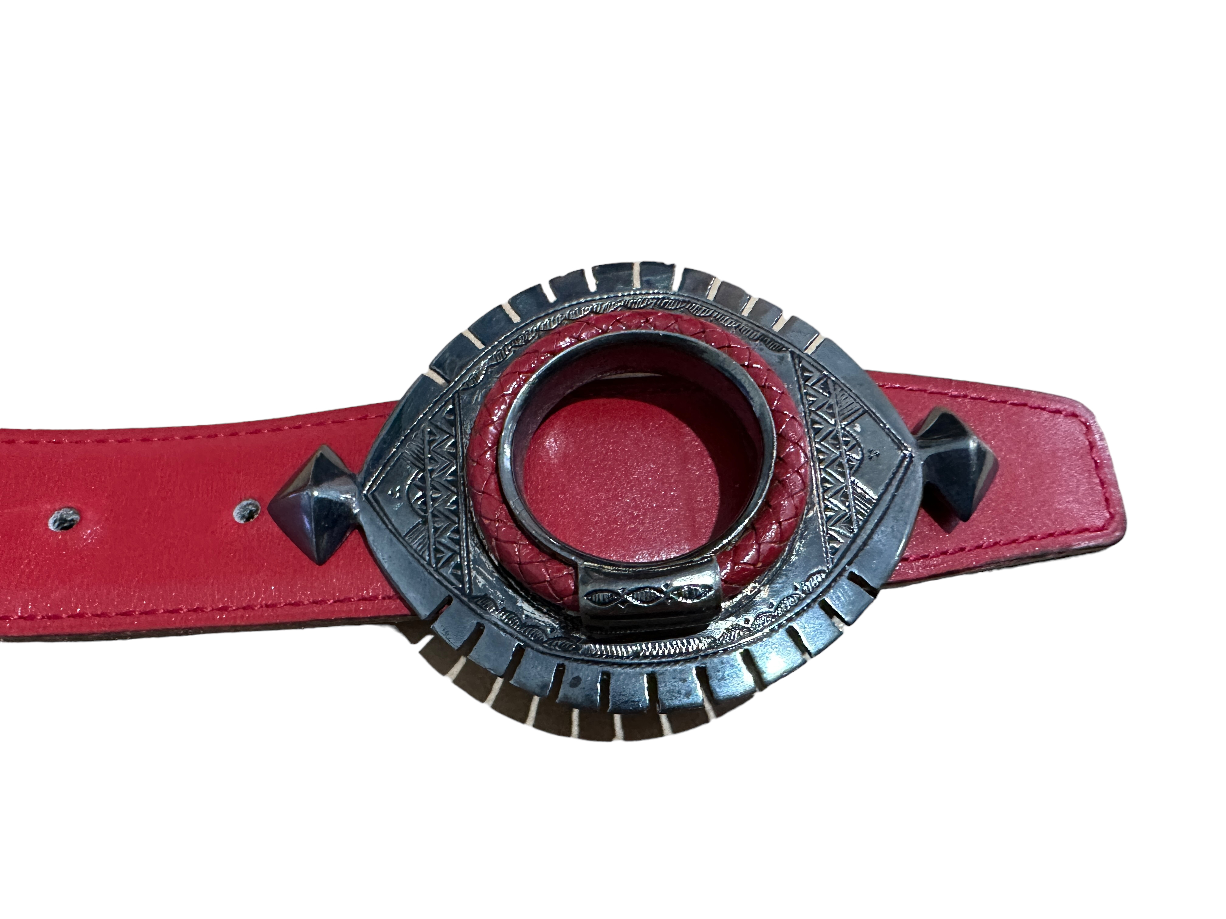 Vintage Bagged Hermes Leather Belt - 33 3/4" long-vendor states that Buckle is a one off. - Image 6 of 9