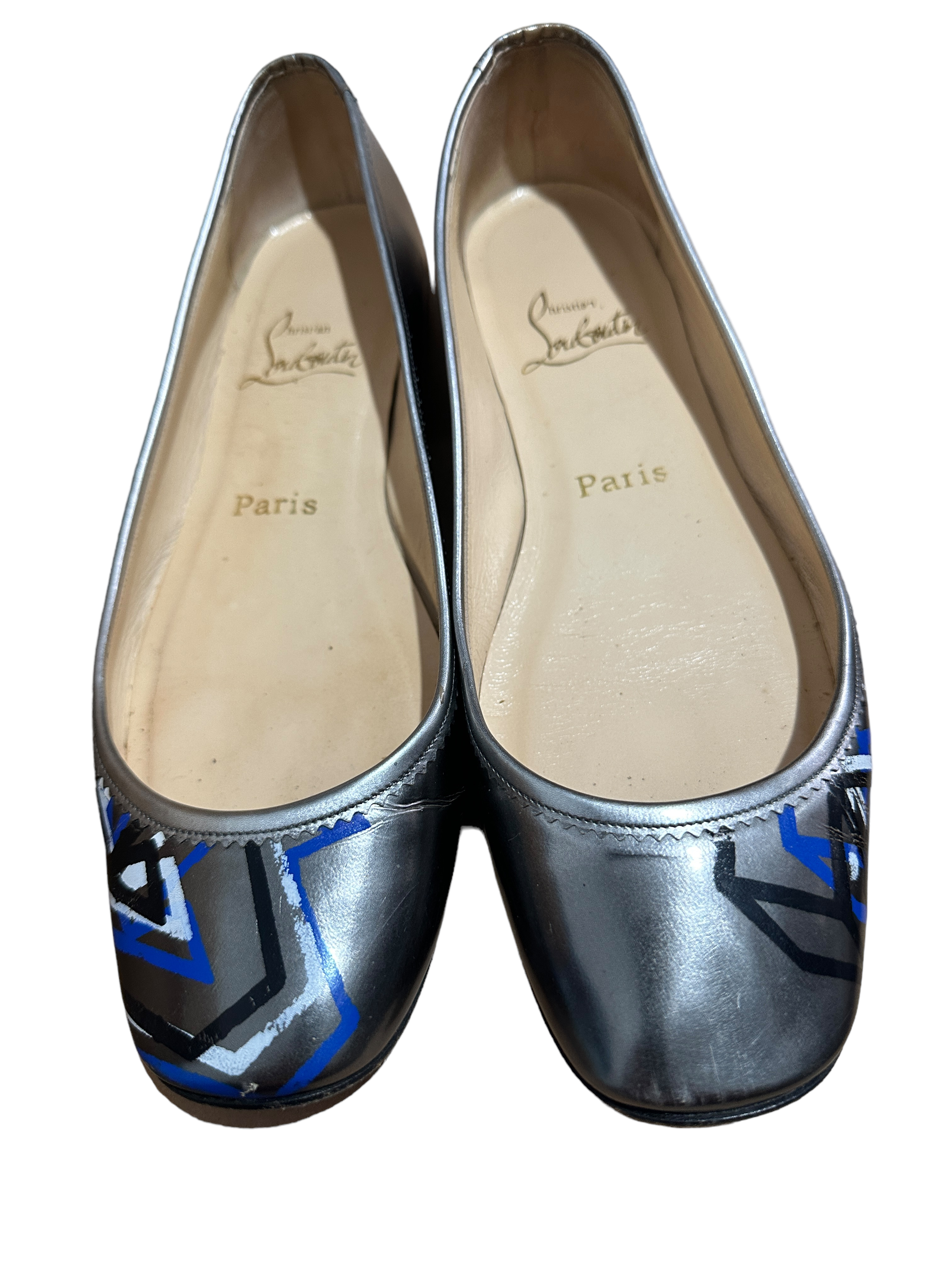 Vintage Boxed Pair of Christian Louboutin Ballerina Pattern Ladies Shoes size 39.5 - Image 3 of 4