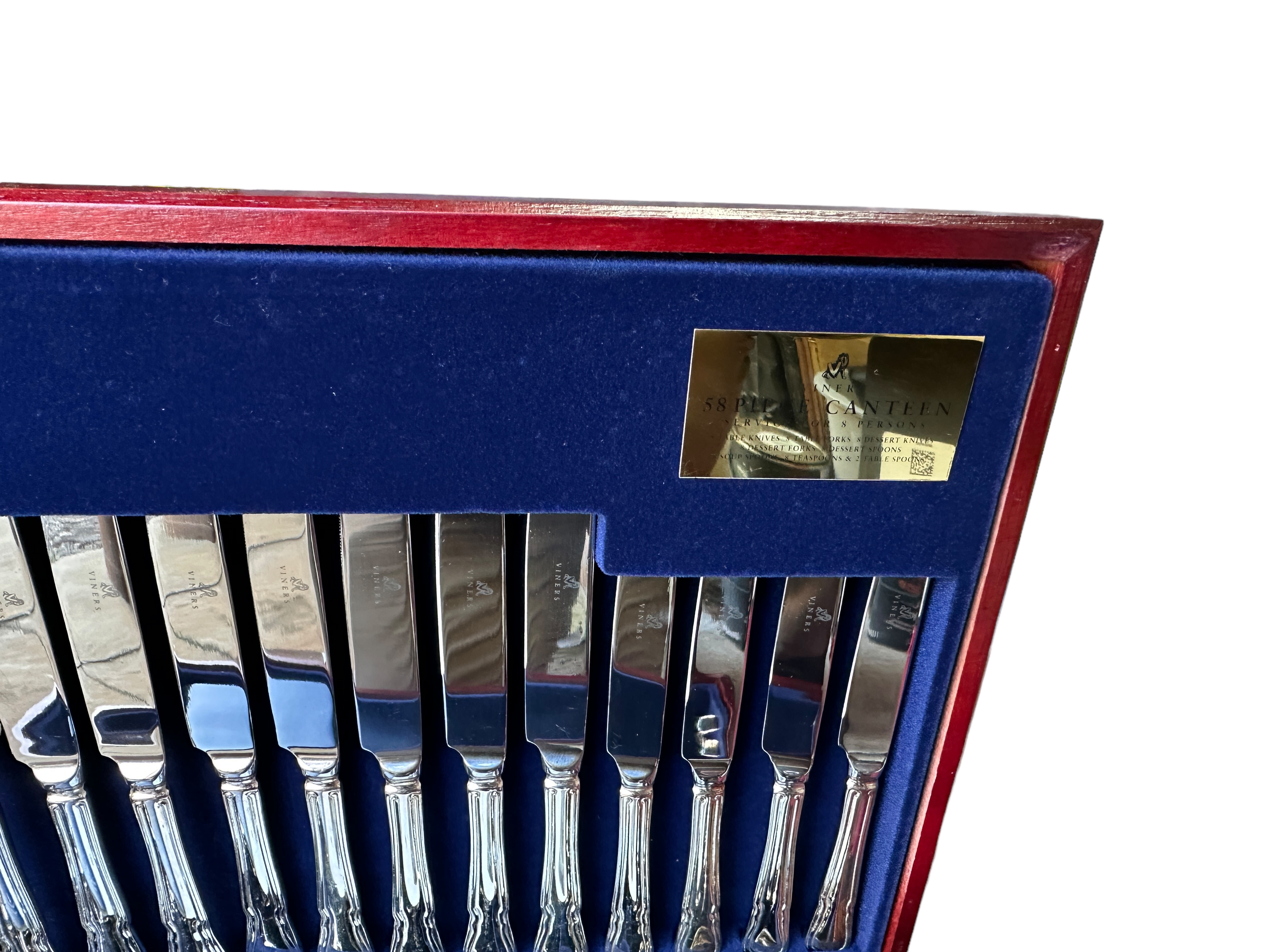 Viners Boxed 58 Piece Silver Plated Cutlery Set. - Image 5 of 6