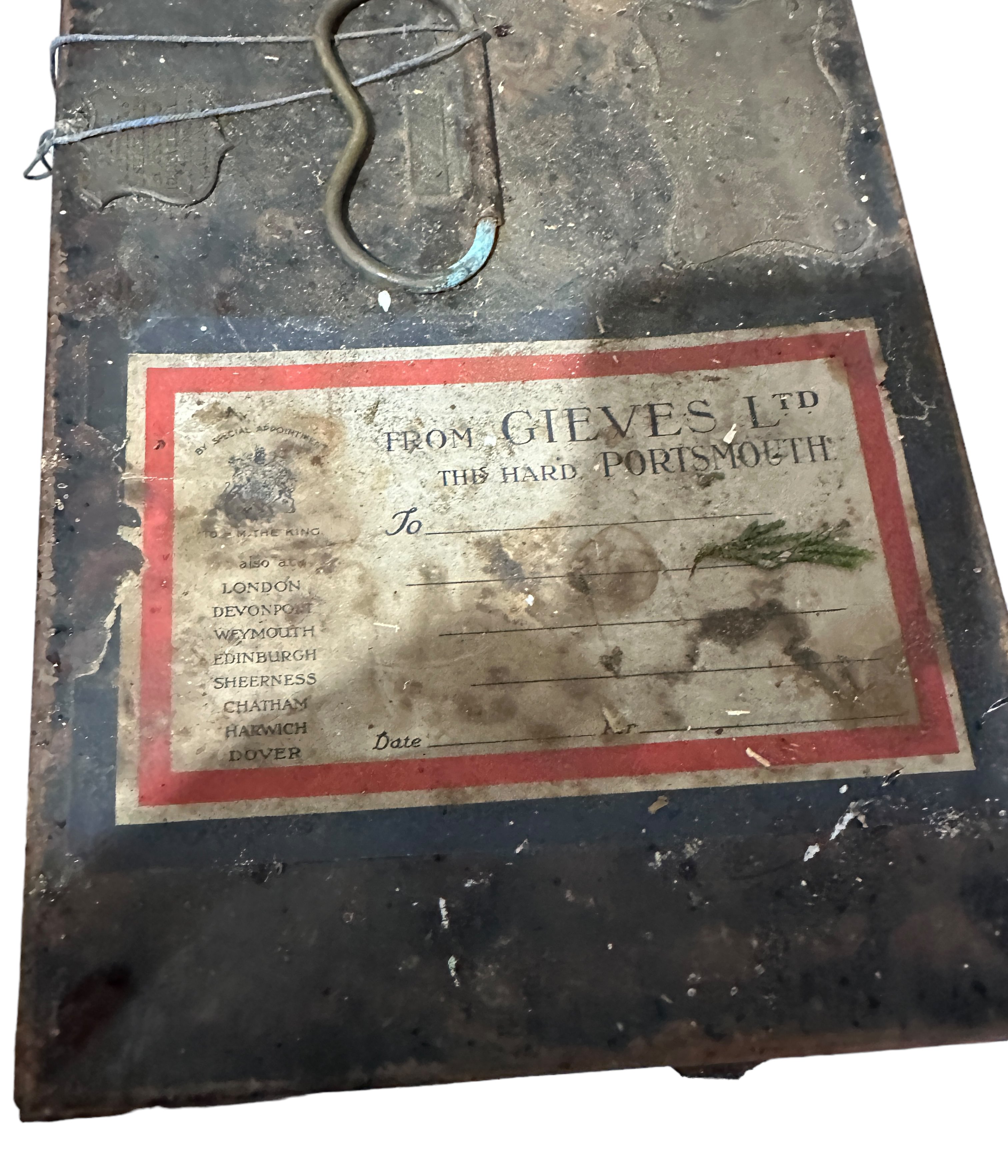 Victorian Naval Hat and Epaulettes in Tin Box. - Image 9 of 11