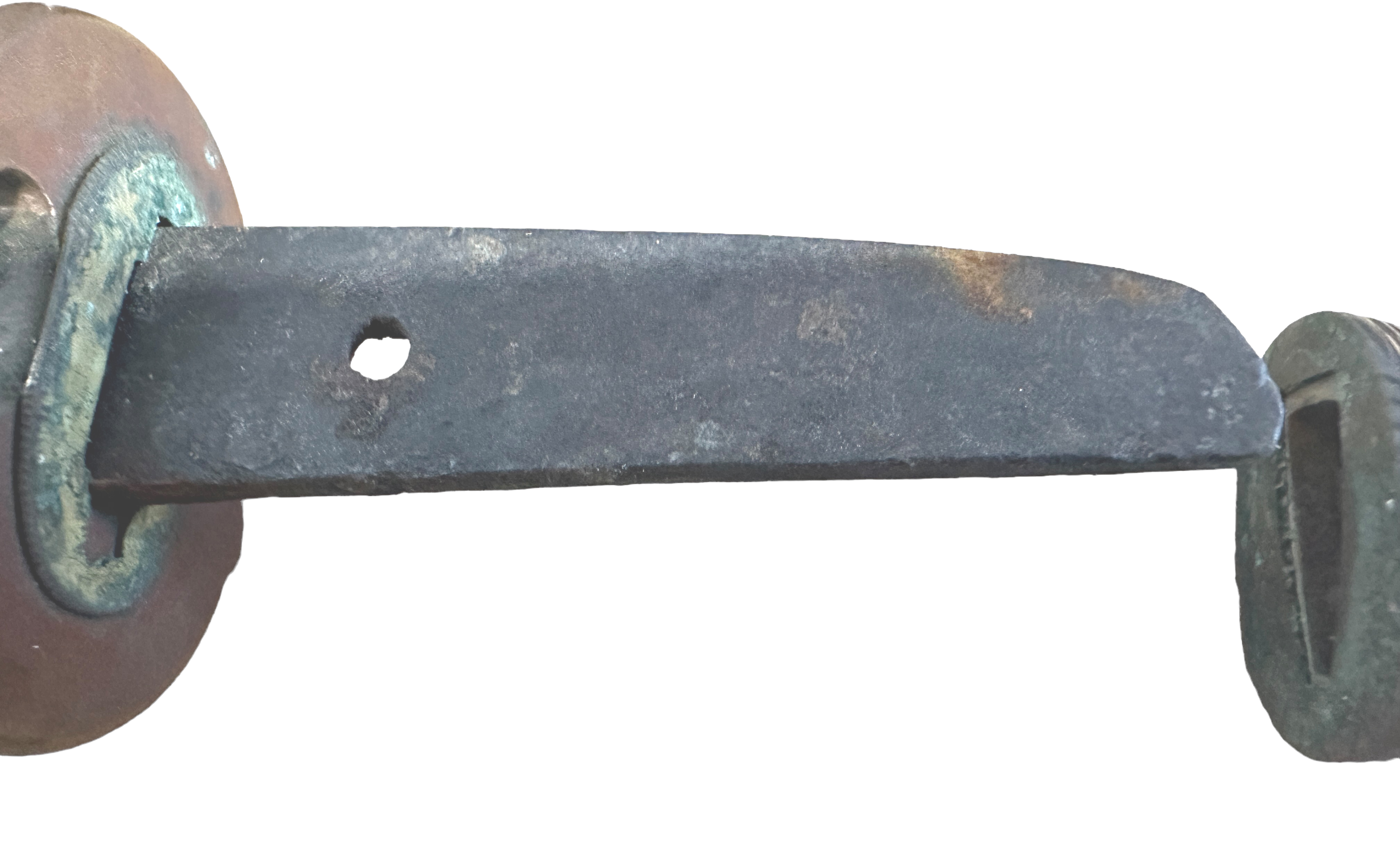 Antique Japanese Tanto with Side Knife - Blade 11 5/8" (29cm long) - Image 6 of 17