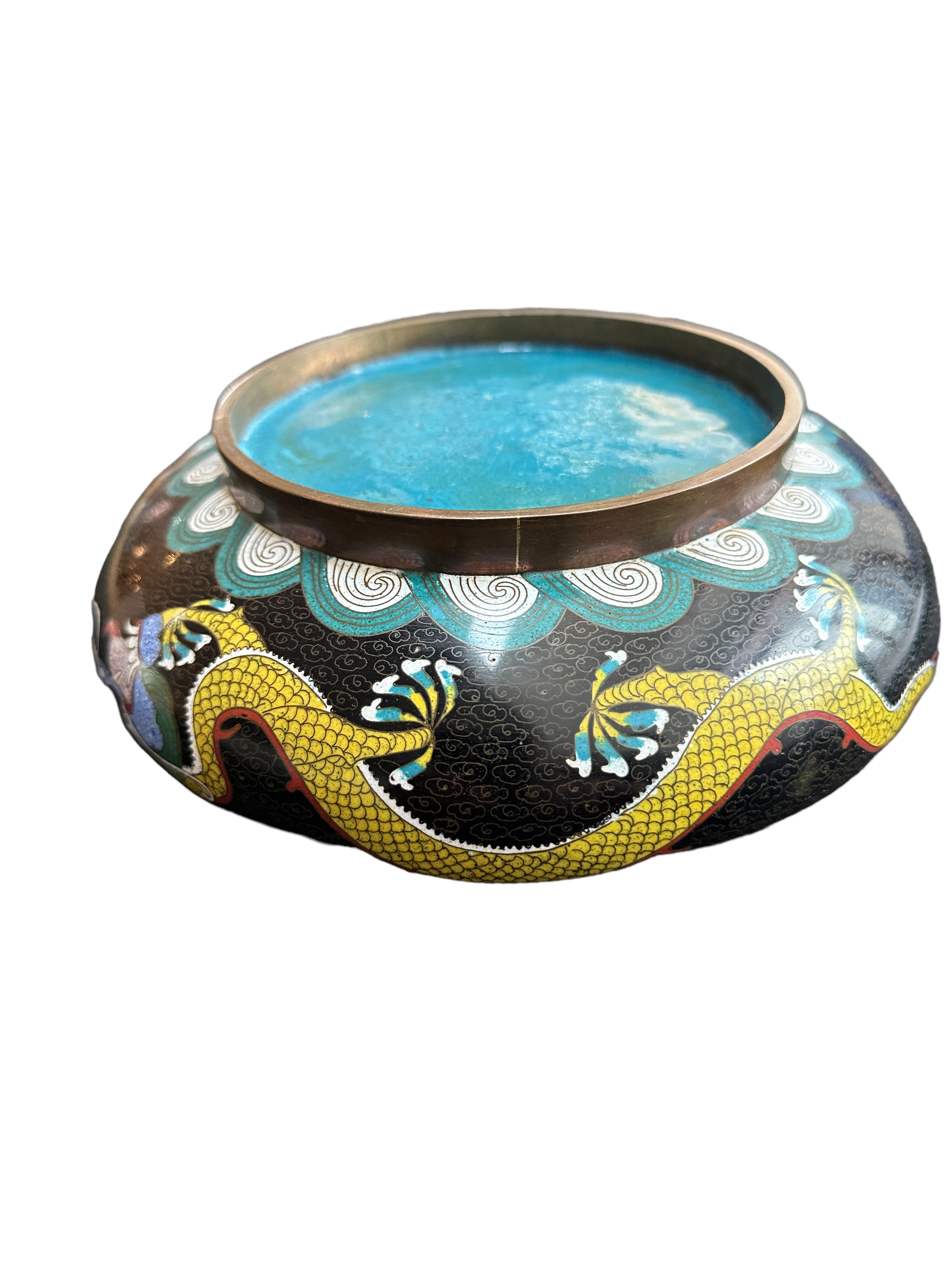 Antique/Vintage Cloisonne Bowl - 20cm diameter and 6cm tall. - Image 2 of 6