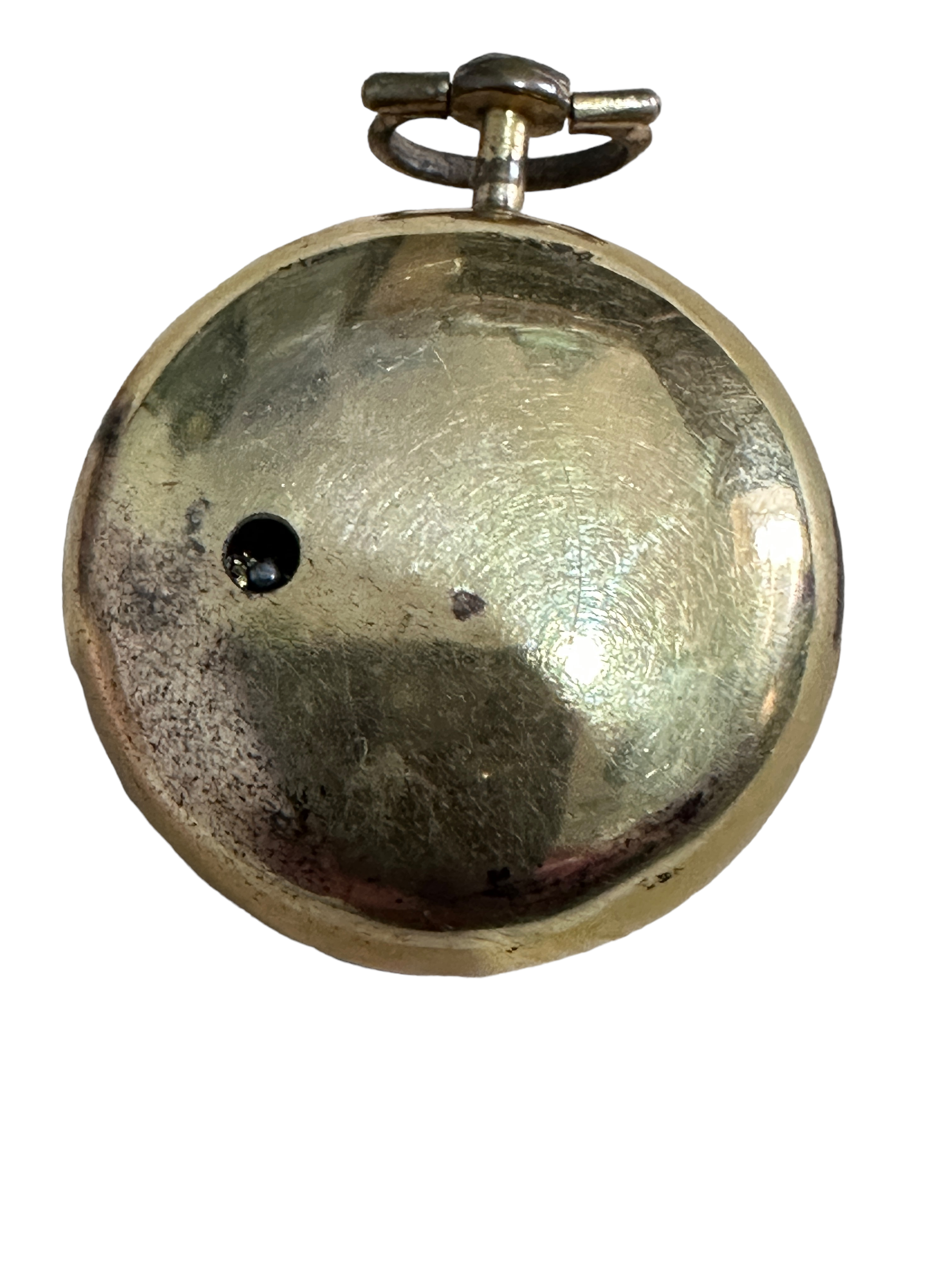 Antique Martin Royal Exchange London Verge Pocket Watch - Gold Case? - working order. - Image 5 of 16