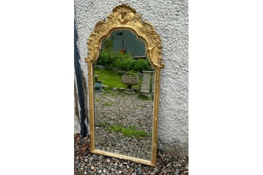 Vintage Wood and Gold Coloured Mirror 46" x 22".
