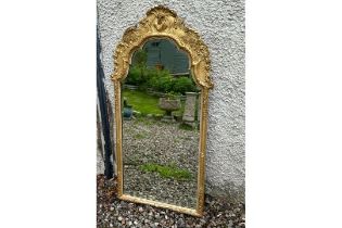 Vintage Wood and Gold Coloured Mirror 46" x 22".