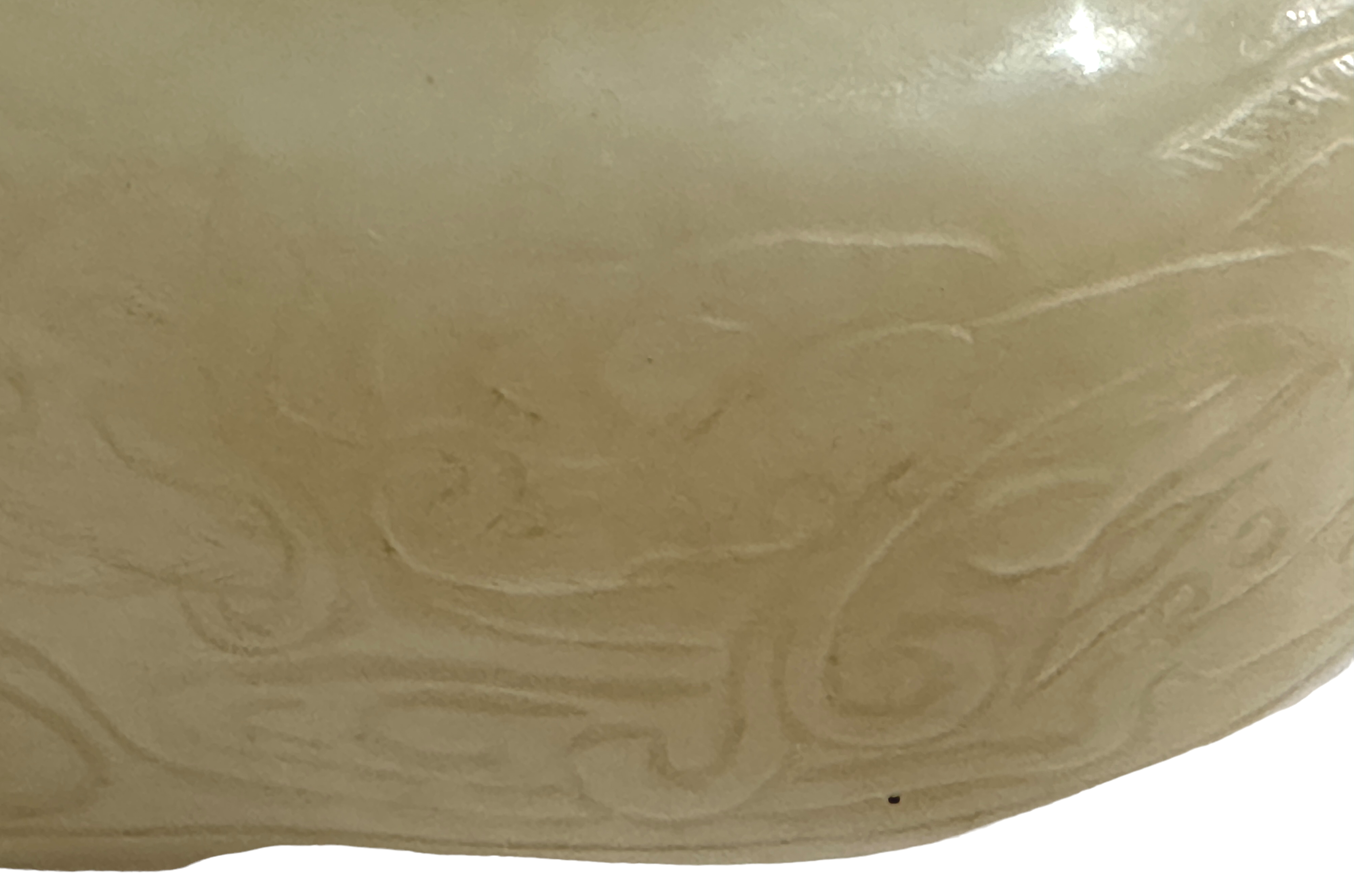 A CHINESE CELADON JADE LIBATION CUP on stand, Ch'ien Lung Period?-ex John Sparks London - Image 11 of 24