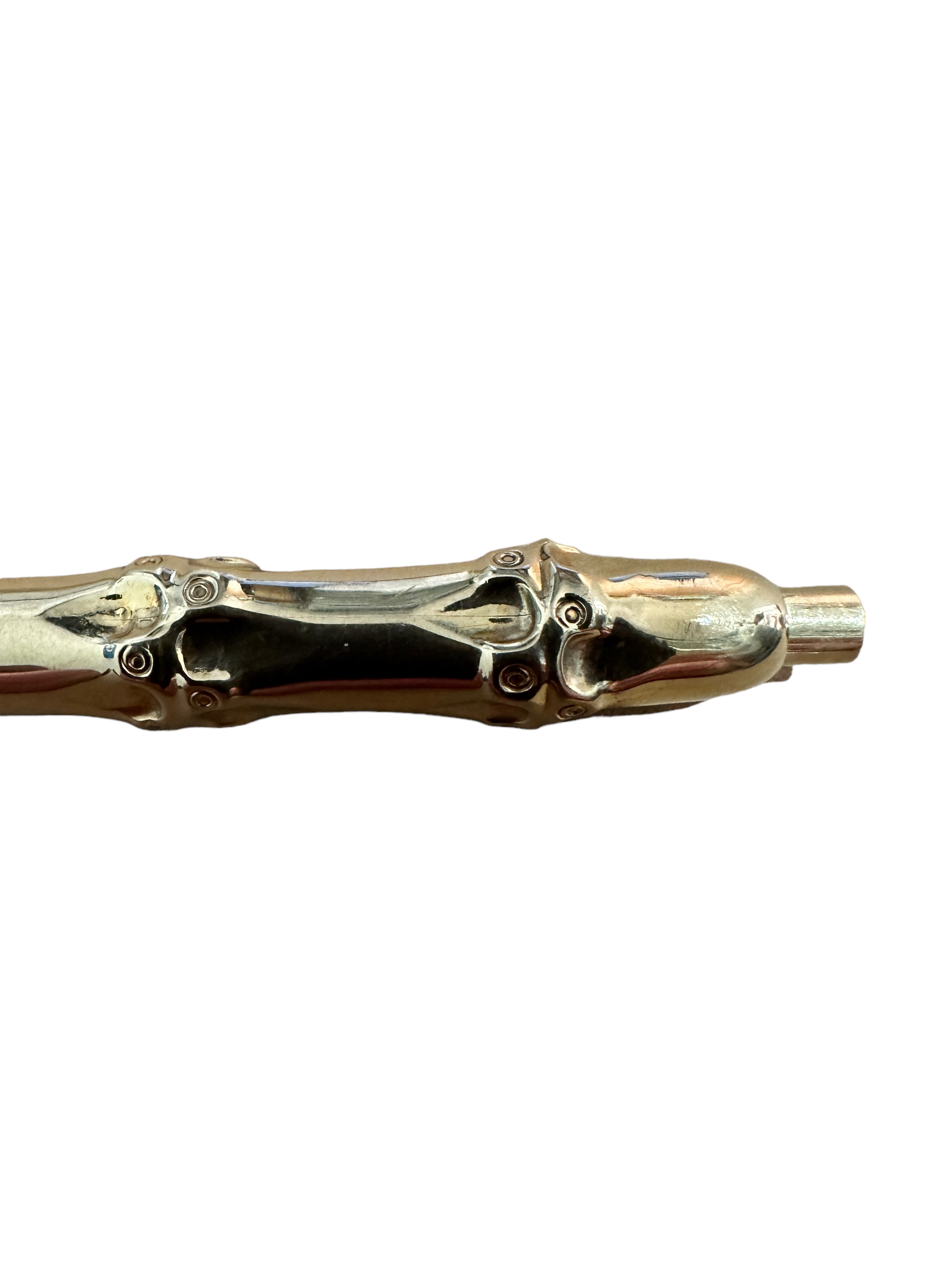 Vintage 14kt Gold Cartier Bamboo Design Ball Pen - 10cm long. - Image 2 of 7