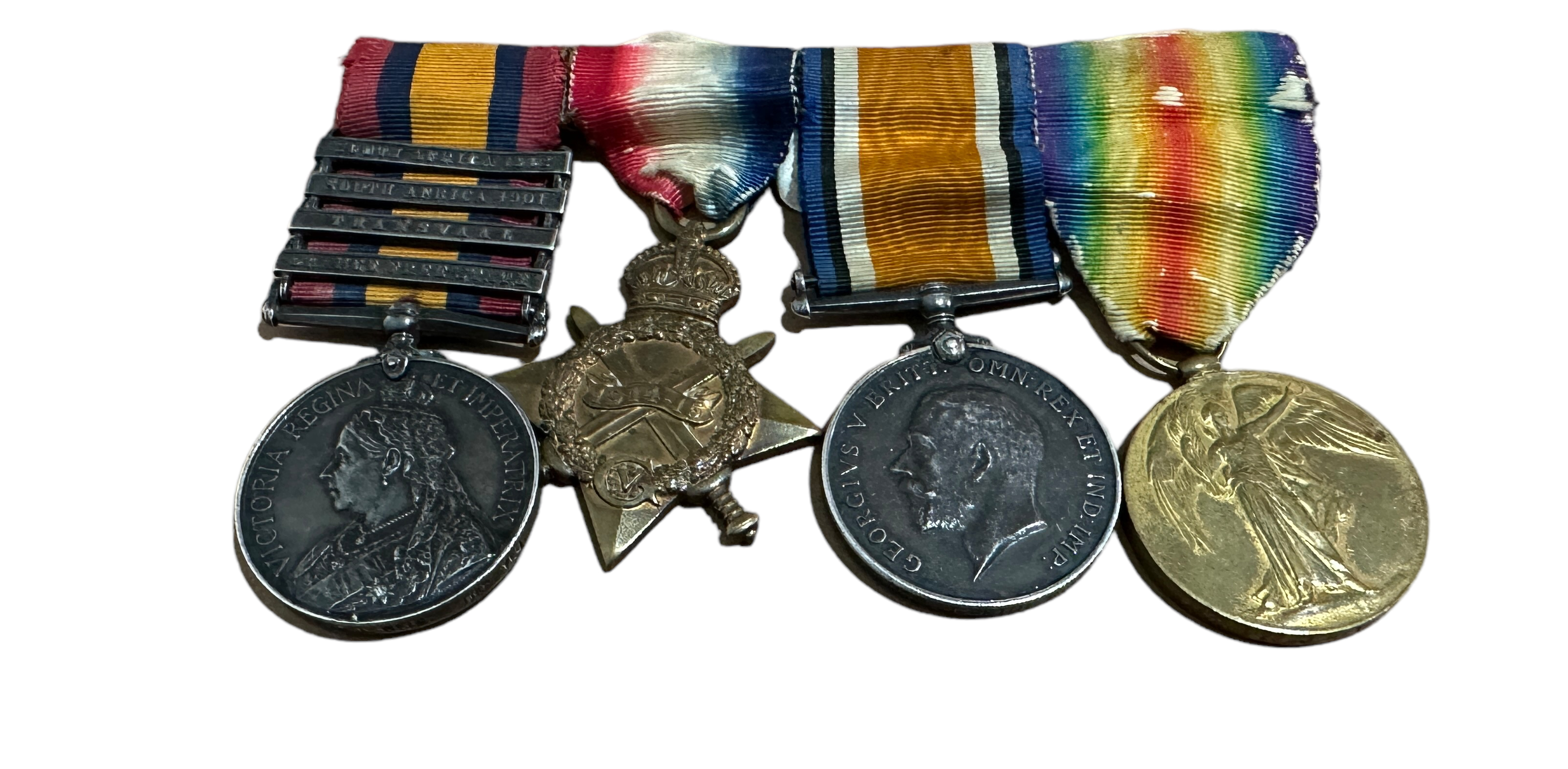 Boer War QSA and World War One Trio to Imperial Yeomanry.