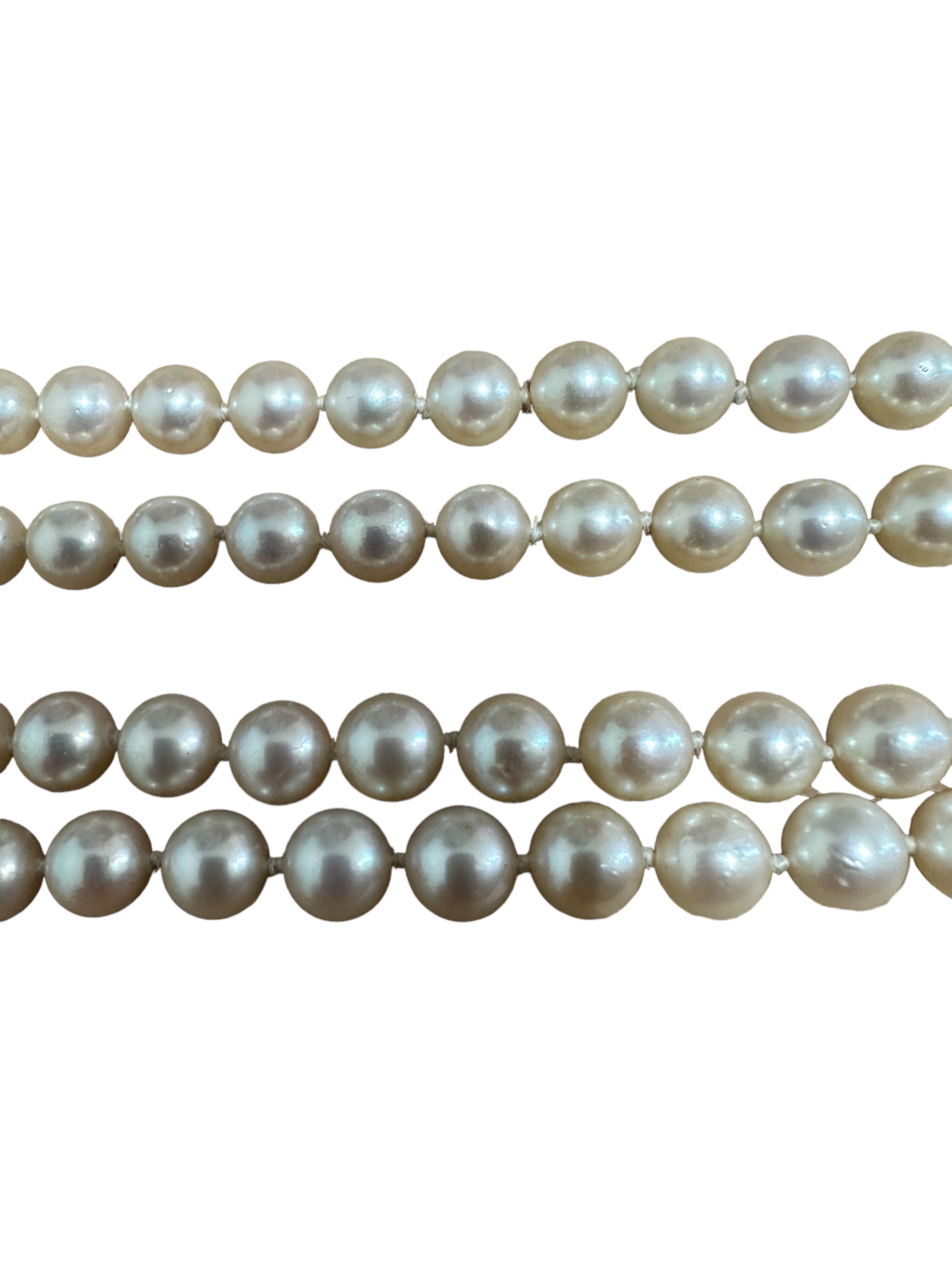 Large String of Vintage Pearls - 150cm in length - pearls average 7mm diameter. - Image 3 of 4