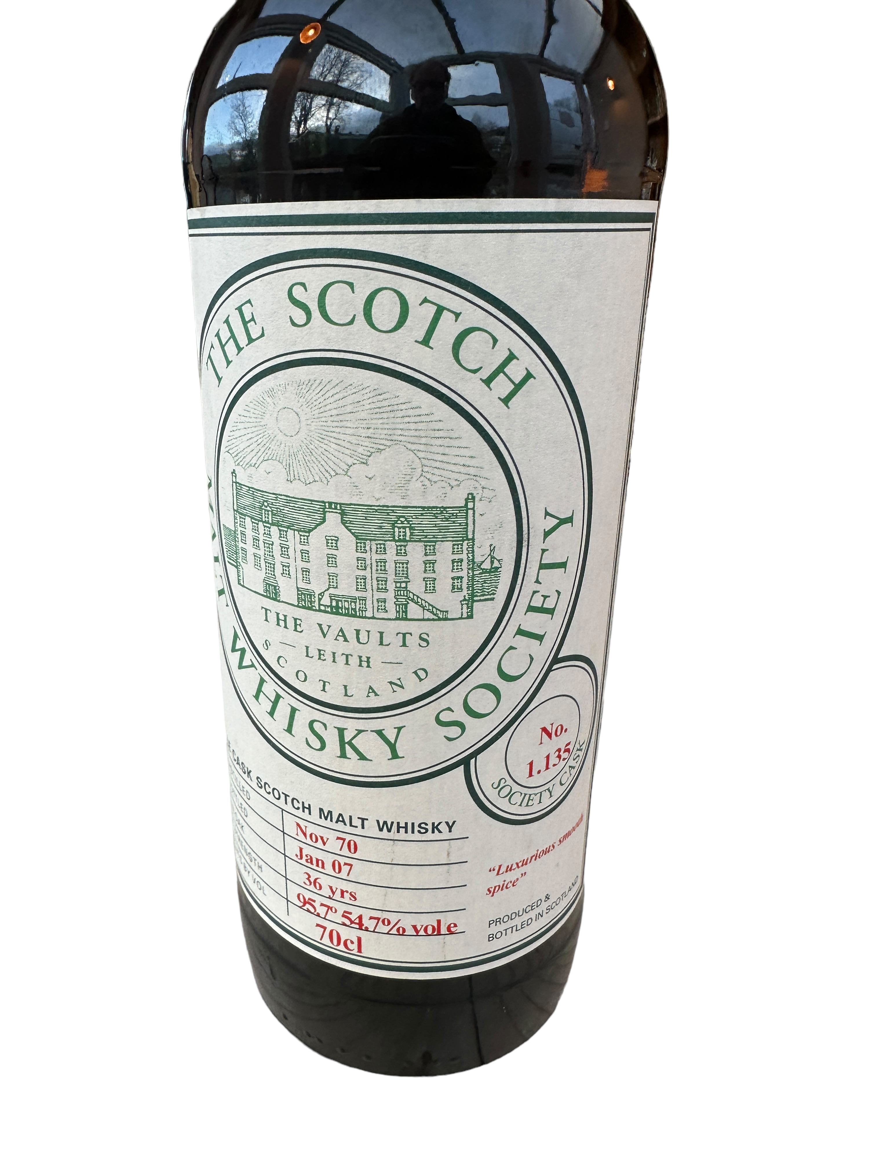 The Scotch Malt Whisky Society - Glenfarclas No 1.135 Society Cask Malt Whisky-36 years old - Image 4 of 8