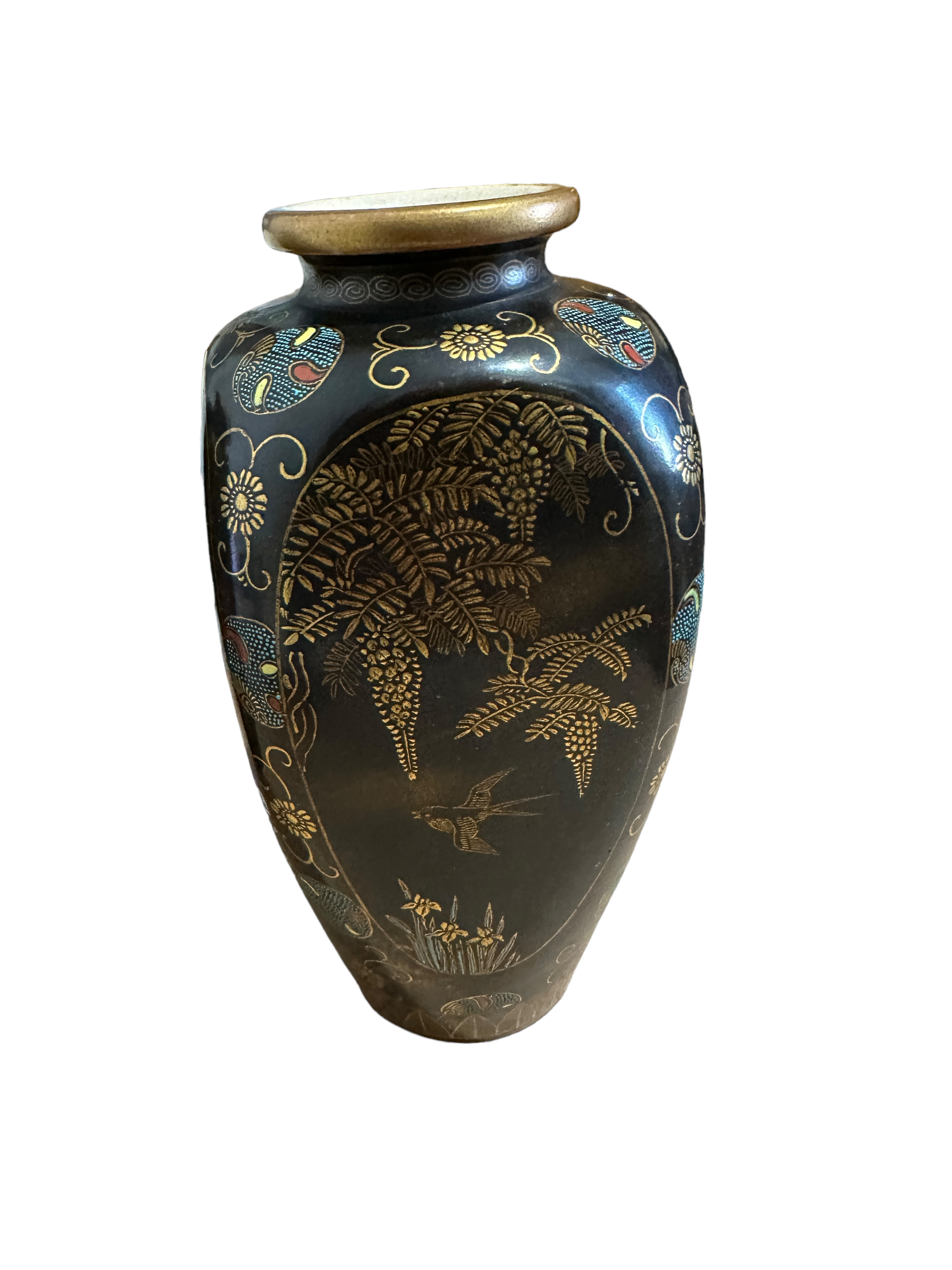 Pair of Antique Satsuma Vases - 22cm tall. - Image 3 of 7