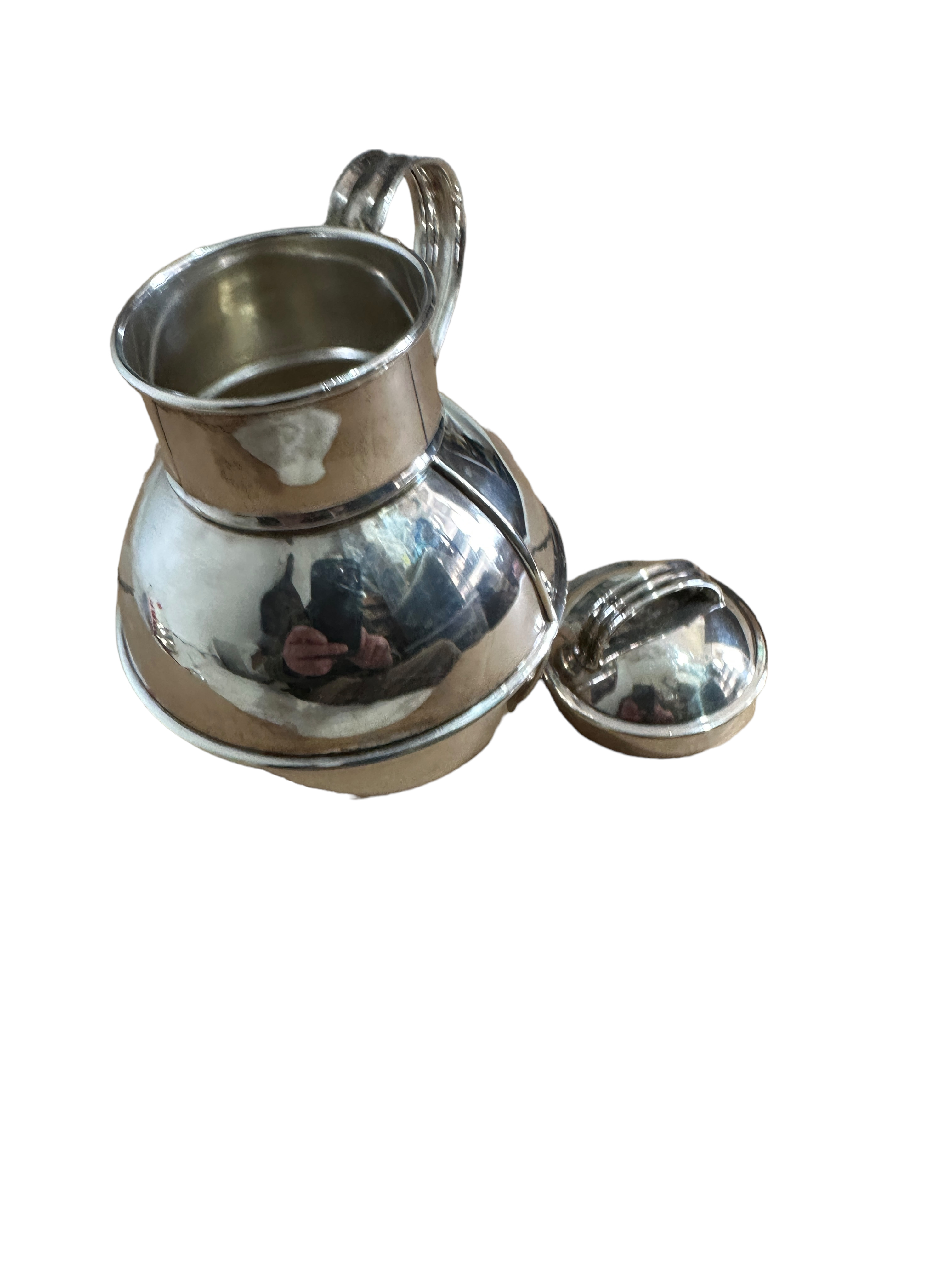 Vintage Silver Lidded Milk Jug - 15cm tall and 14cm at the widest. - Image 3 of 5