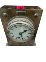 Antique Cary London Brass Fusee Clock Movement - 10 3/4" x 9 1/2" x 6 1/2"