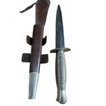 Vintage Sheathed Wilkinson Sword Post War Third Pattern Fighting Knife.