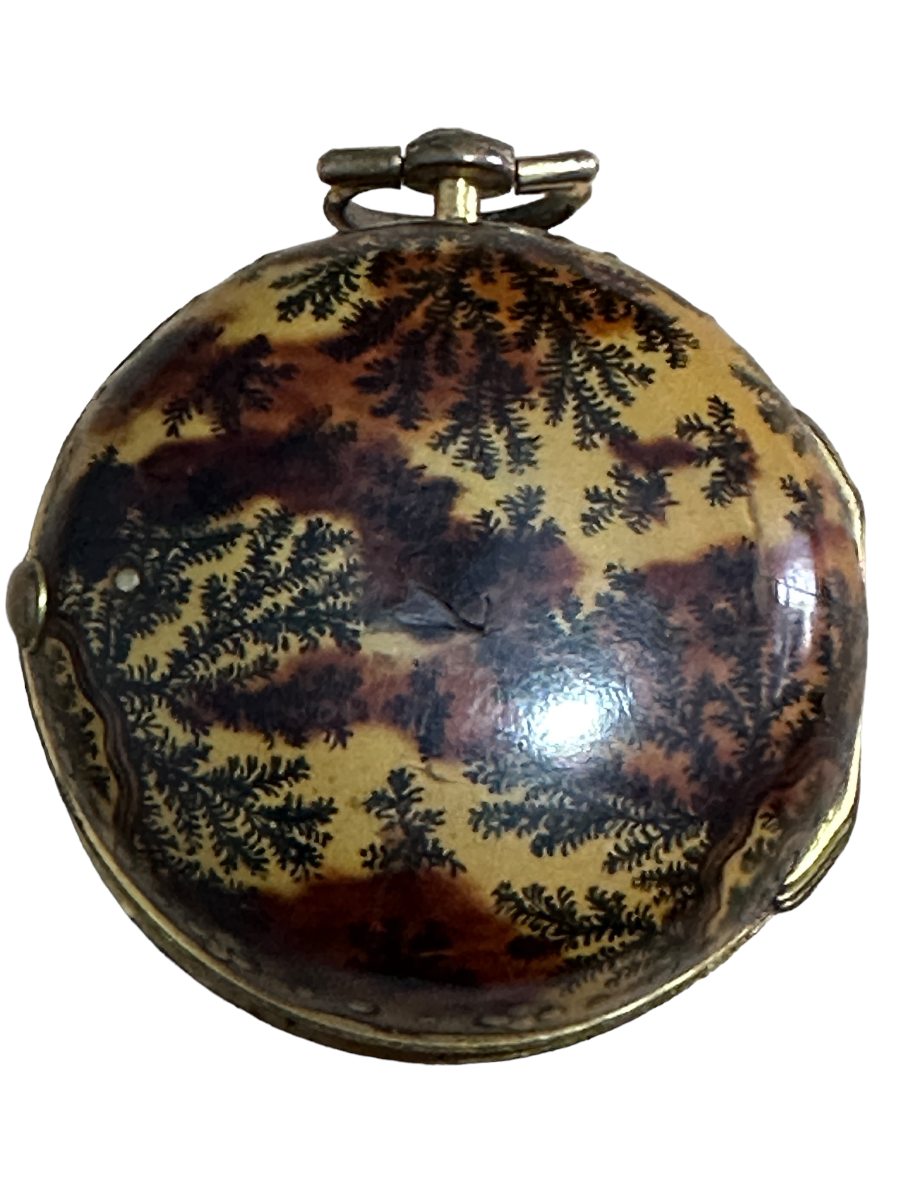 Antique Martin Royal Exchange London Verge Pocket Watch - Gold Case? - working order. - Image 2 of 16