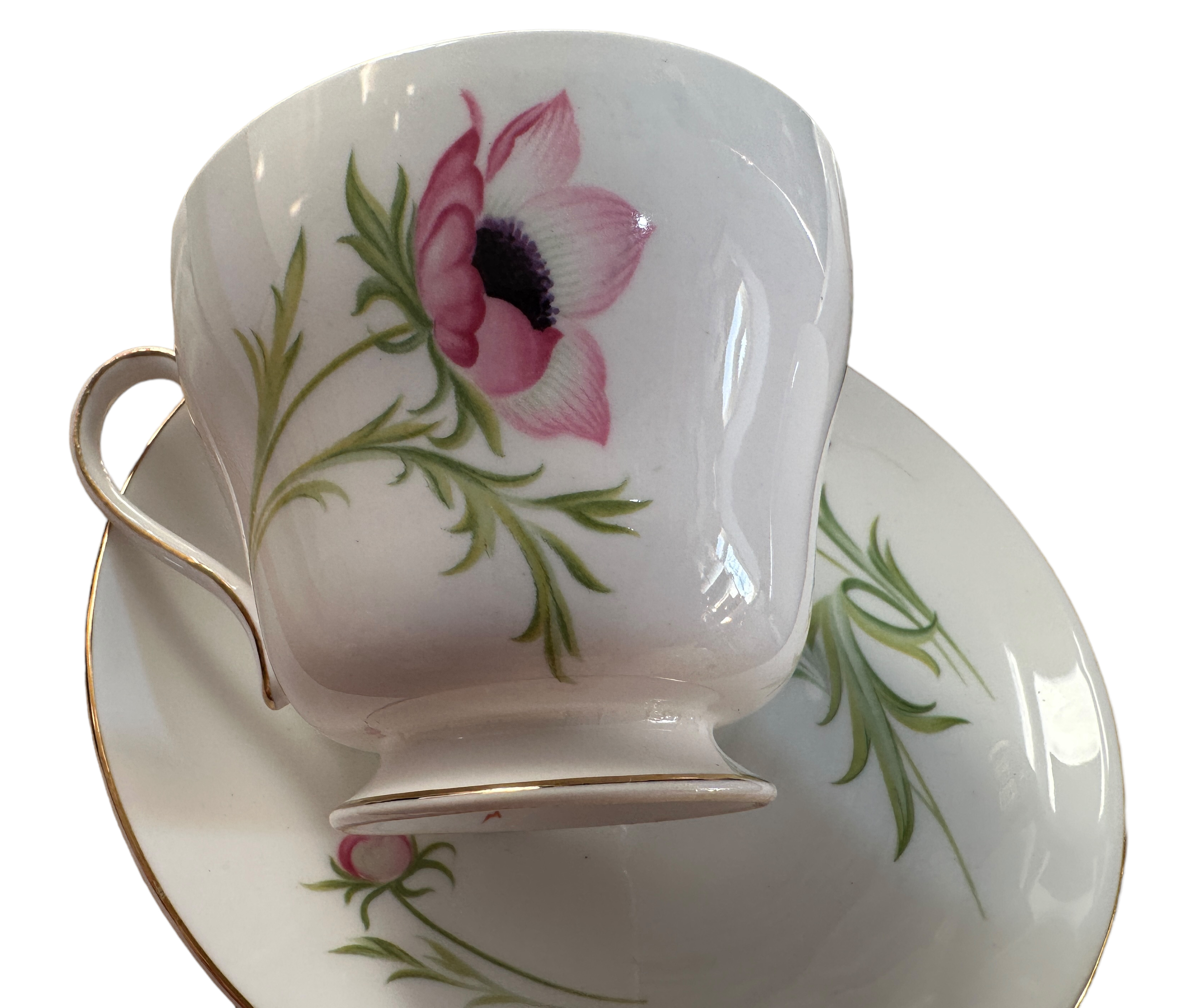 Vintage Shelley "Anemone Pattern" Teaset - 19 pieces. - Image 6 of 6