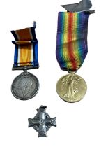 World War One Pair and Memorial Cross to a: 1503 PTE.L.J.IRVINE. 8-CAN. INF.