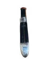 Vintage David Anderson Silver Mounted Sheathed Knife 24.5cm long - blade 10cm long