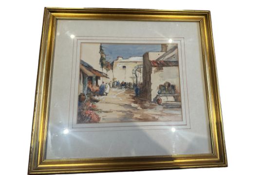 Arthur Melville Scottish Artist 1855-1904 signed Watercolour of Tangier - 10 3/4" (27.3cm) x 8 3/4" - Image 8 of 10