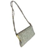Vintage Art Deco era Beaded Glass Handbag 19.5cm x 11cm.