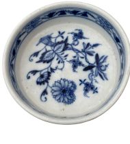 Antique Dresden Blue and White Pin Dish 11.8cm.