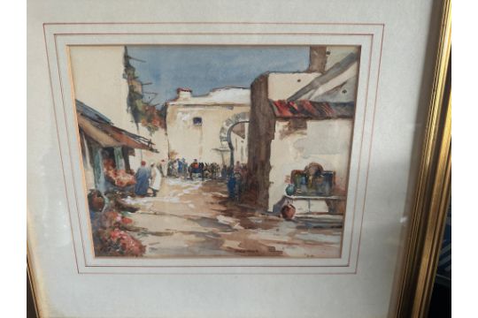 Arthur Melville Scottish Artist 1855-1904 signed Watercolour of Tangier - 10 3/4" (27.3cm) x 8 3/4" - Image 3 of 10