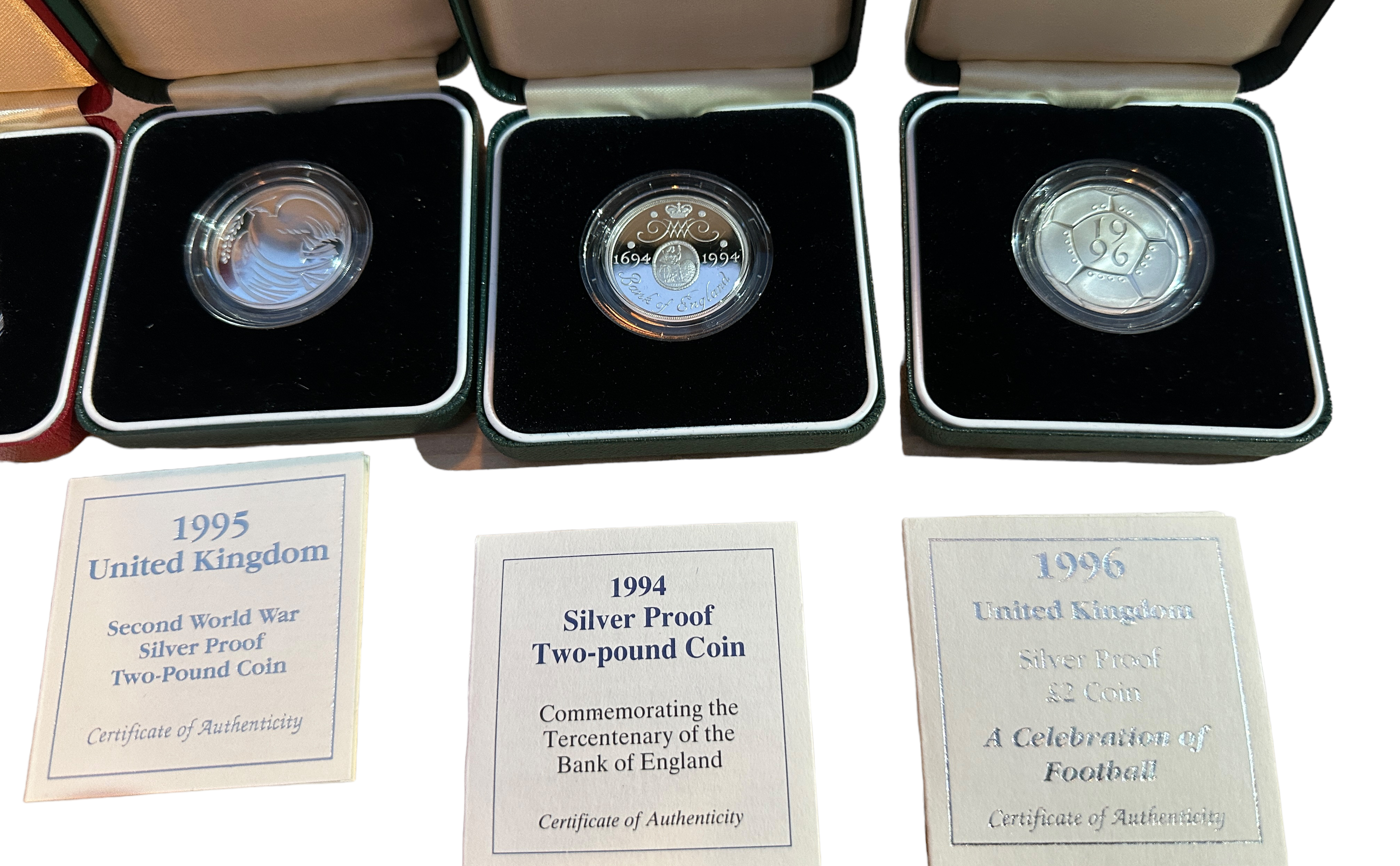 Lot of 5 Various Boxed Silver Proof £2 Coins. - Bild 3 aus 3