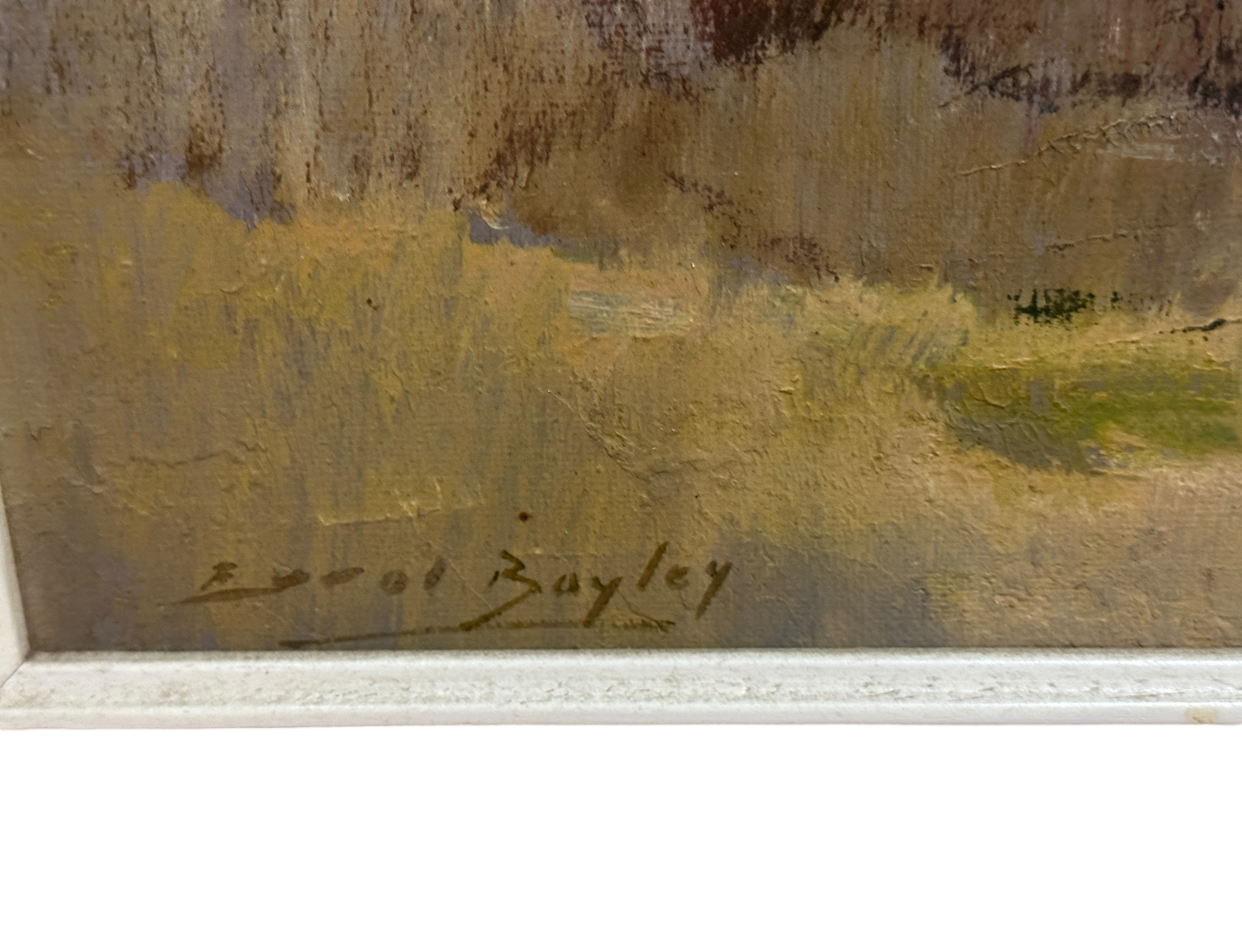 Trio of Errol Boyley Oil Paintings - Landscapes and one with Sheep in Landscape. - Image 3 of 8