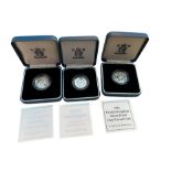 Lot of 3 Boxed Silver Proof Coins - 1994-95-96