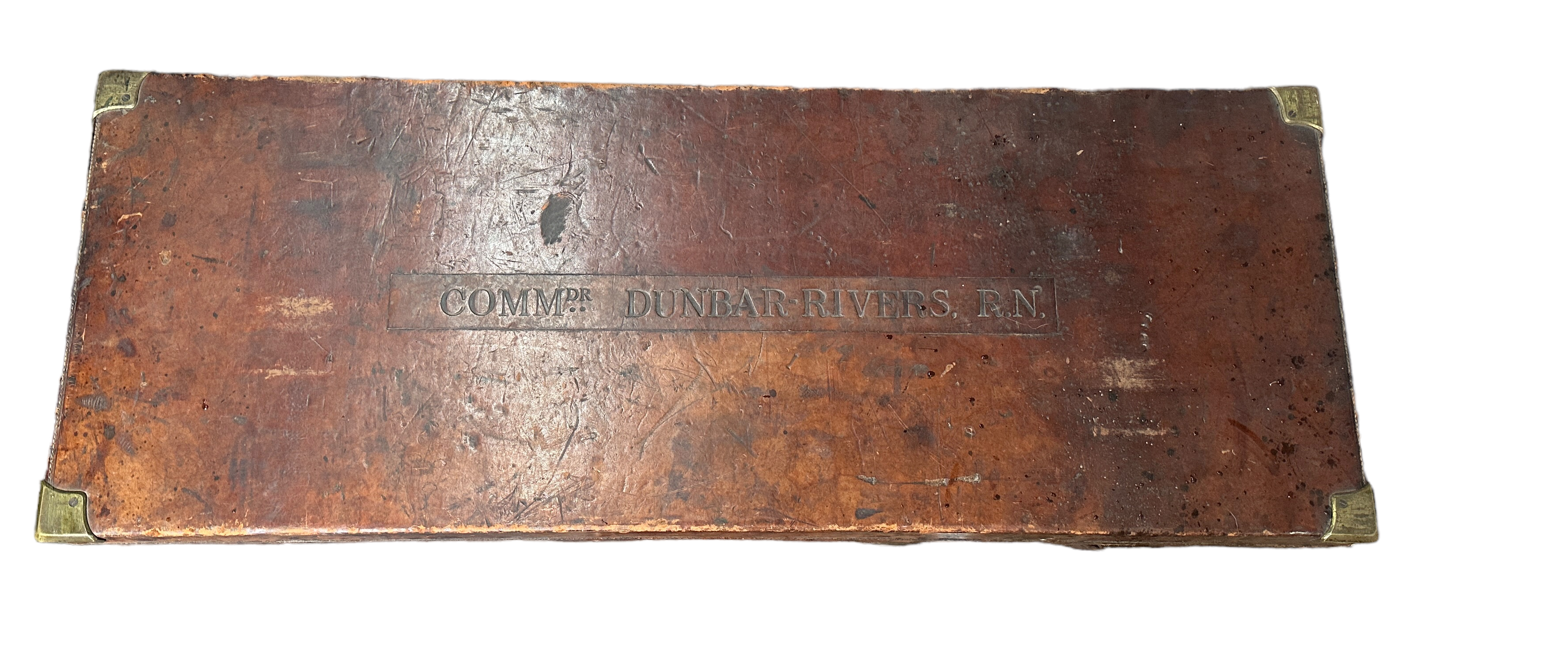 Antique J Graham Inverness Leather and Wood Gun Case - 33 1/2" x 12 3/8" x 3 1/4"