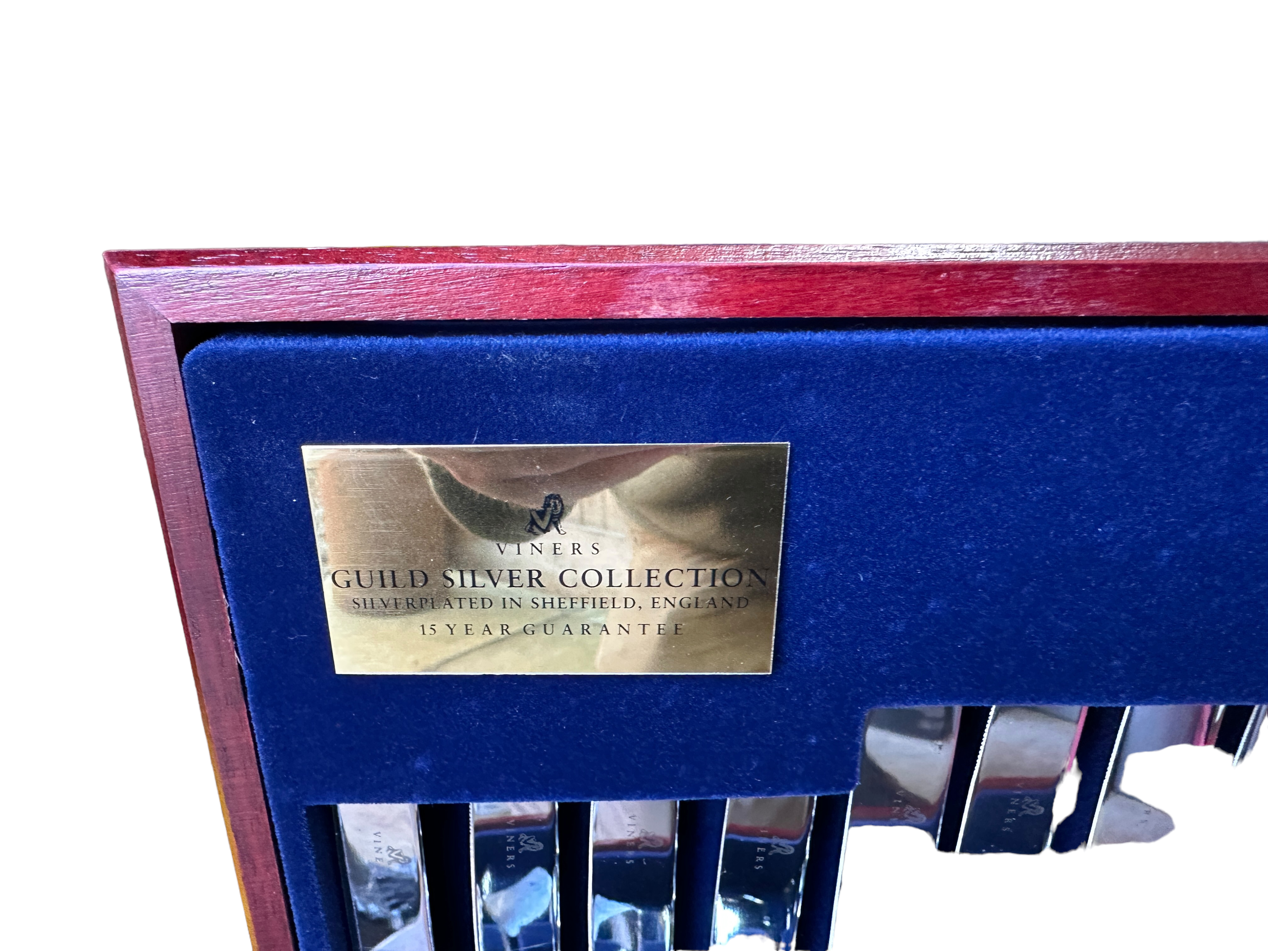 Viners Boxed 58 Piece Silver Plated Cutlery Set. - Image 3 of 6