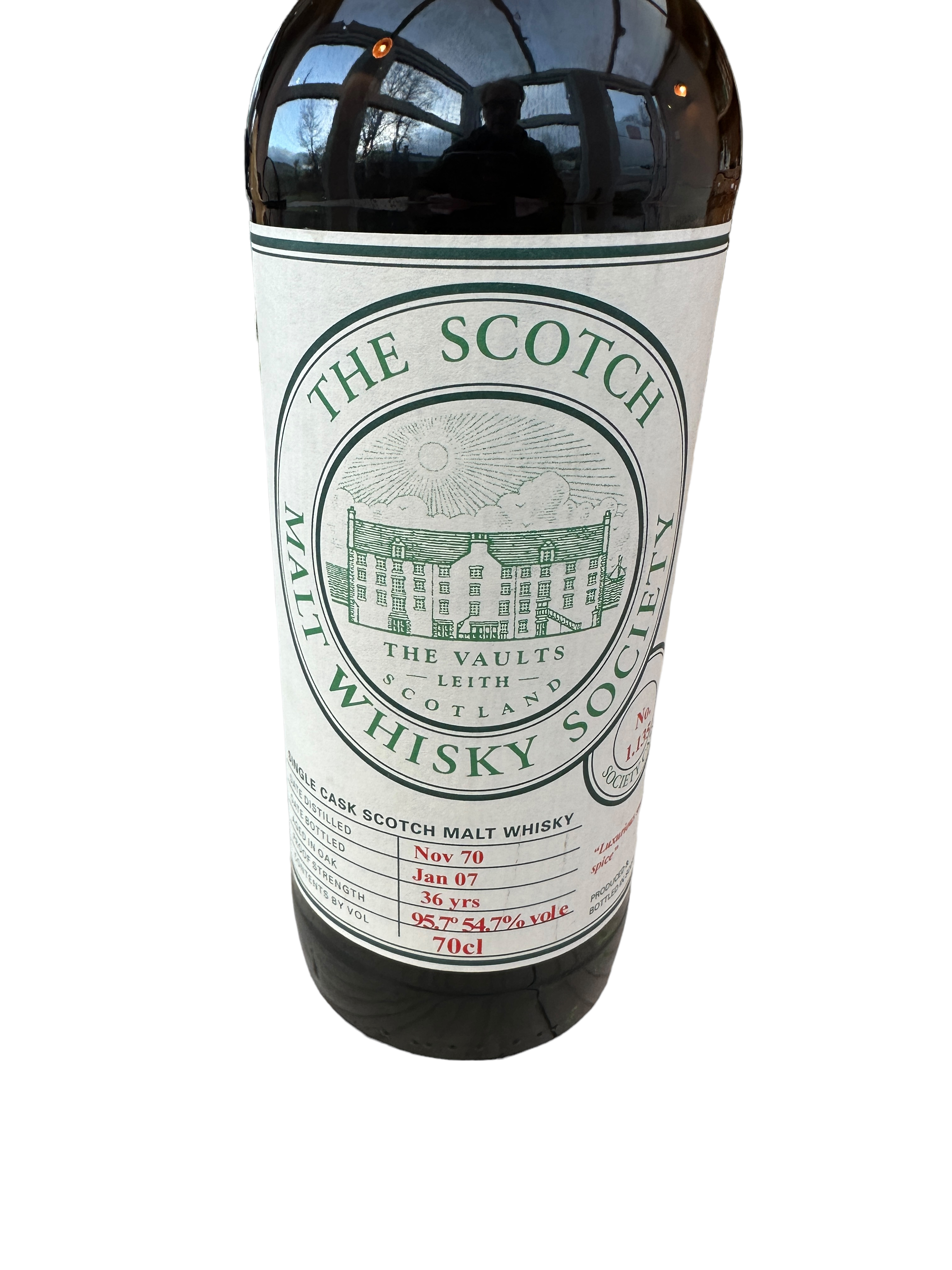 The Scotch Malt Whisky Society - Glenfarclas No 1.135 Society Cask Malt Whisky-36 years old - Image 3 of 8