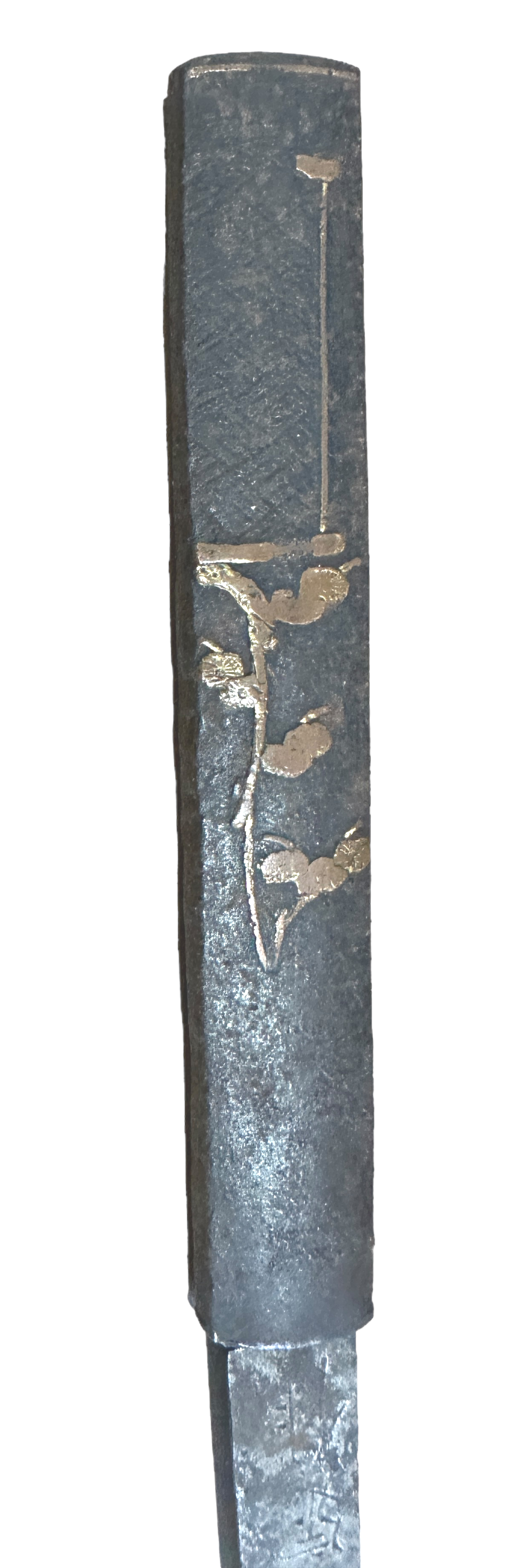 Antique Japanese Tanto with Side Knife - Blade 11 5/8" (29cm long) - Image 15 of 17