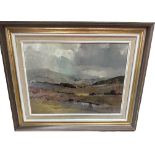 Trio of Errol Boyley Oil Paintings - Landscapes and one with Sheep in Landscape.