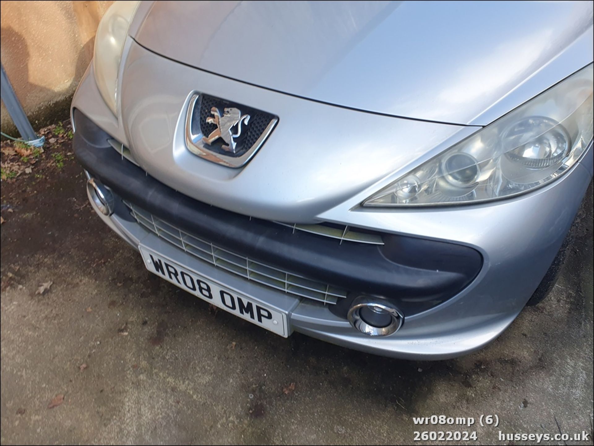 08/08 PEUGEOT 207 GT CC - 1598cc 2dr Convertible (Silver, 84k) - Image 6 of 33