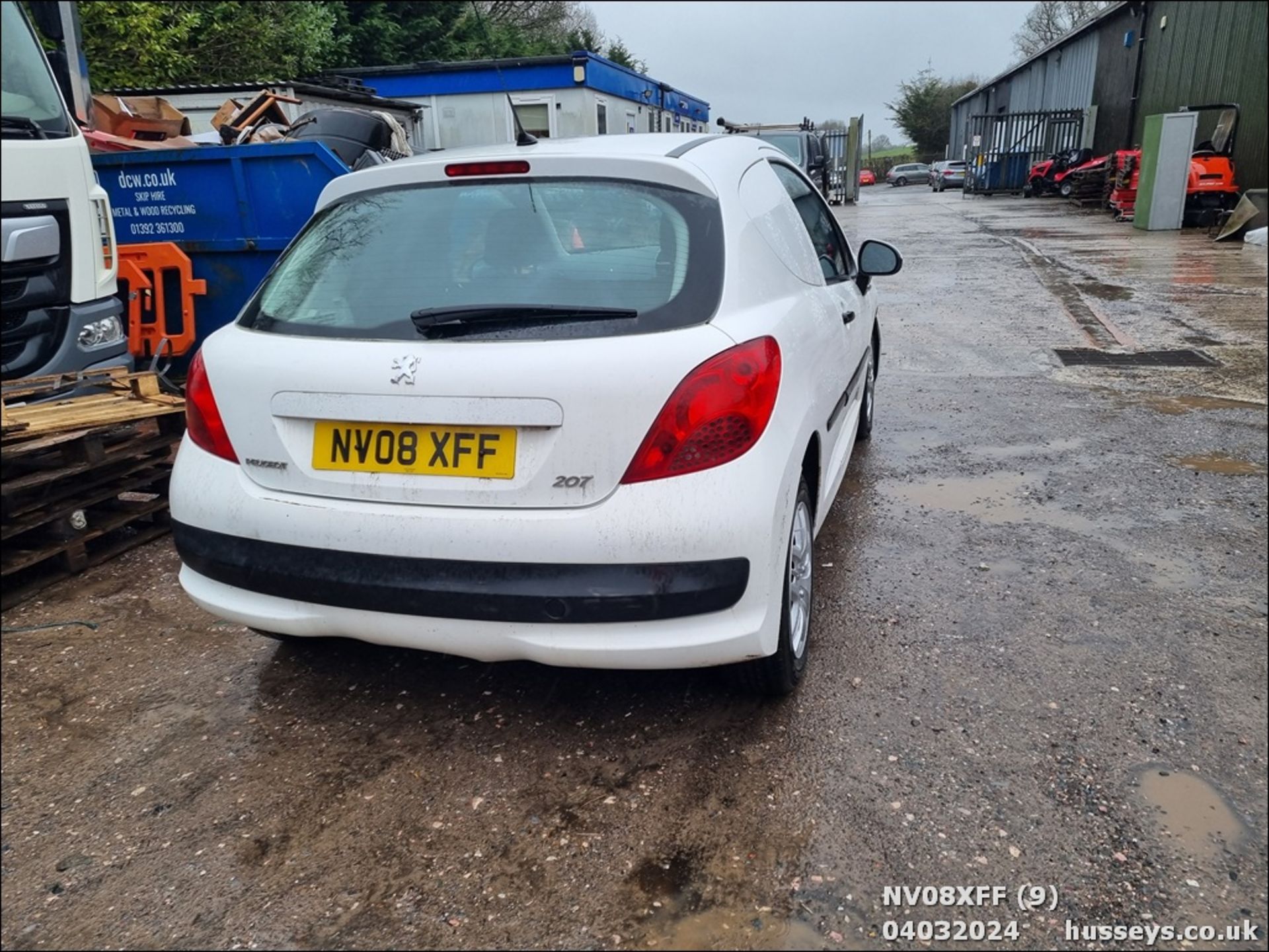 08/08 PEUGEOT 207 DT 8V VAN - 1398cc 3dr Van (White, 154k) - Image 9 of 31