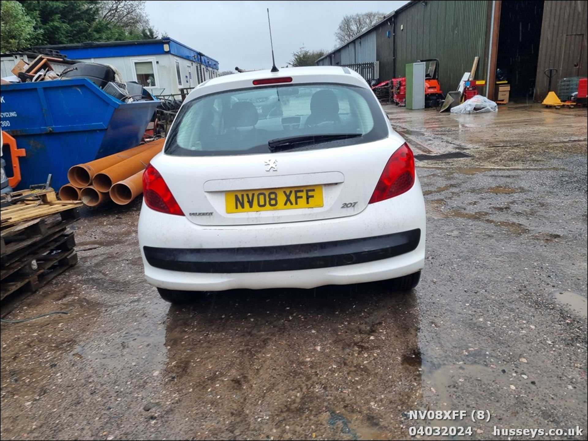 08/08 PEUGEOT 207 DT 8V VAN - 1398cc 3dr Van (White, 154k) - Image 8 of 31