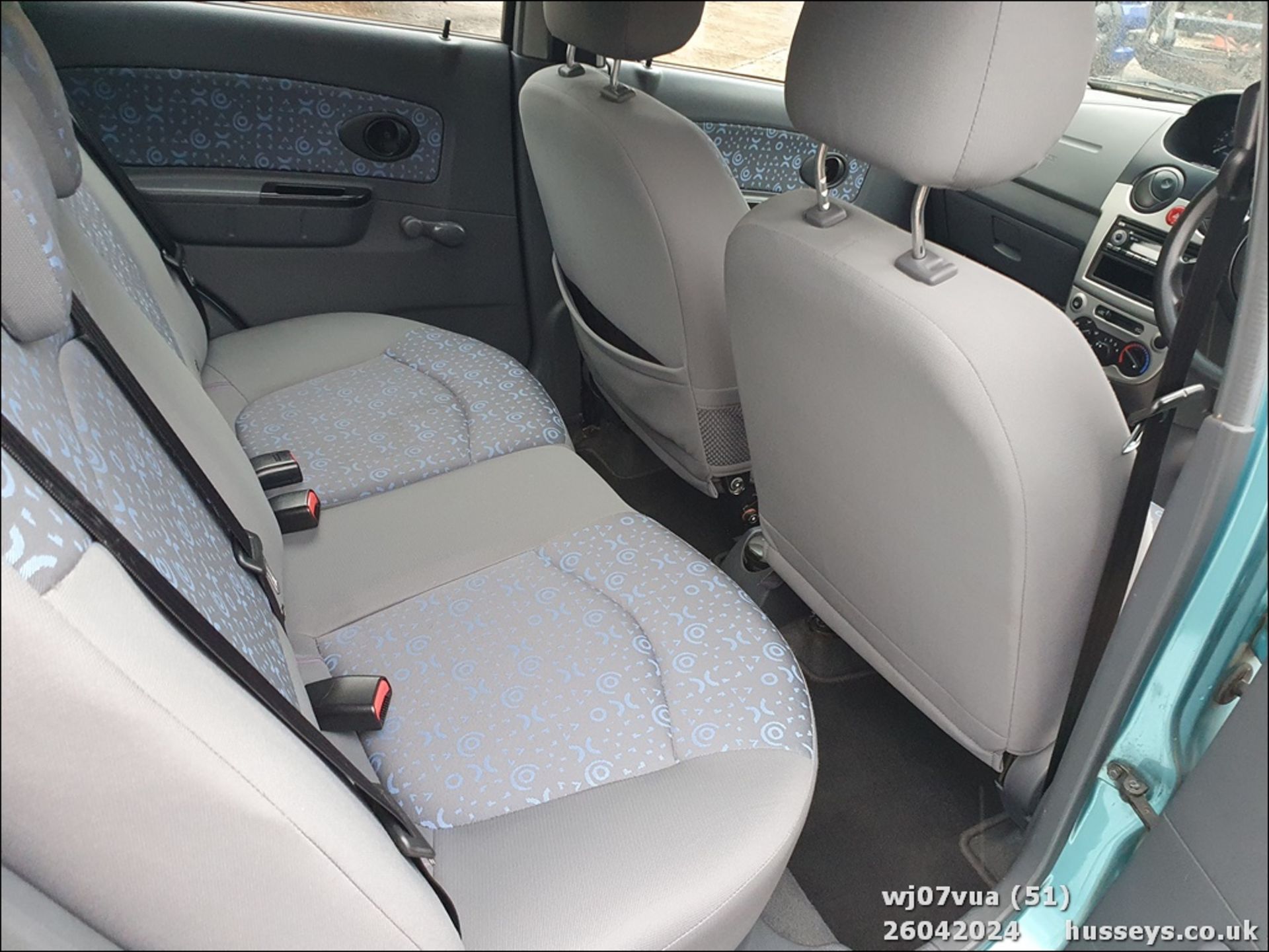 07/07 CHEVROLET MATIZ SE AUTO - 796cc 5dr Hatchback (Blue, 36k) - Image 52 of 56