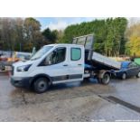 18/18 FORD TRANSIT 350 - 1995cc 4dr Tipper (White, 163k)